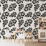 Luana Wallpaper by Wall Blush SG02 showcased in stylish kids' room, emphasizing elegant floral patterns.

