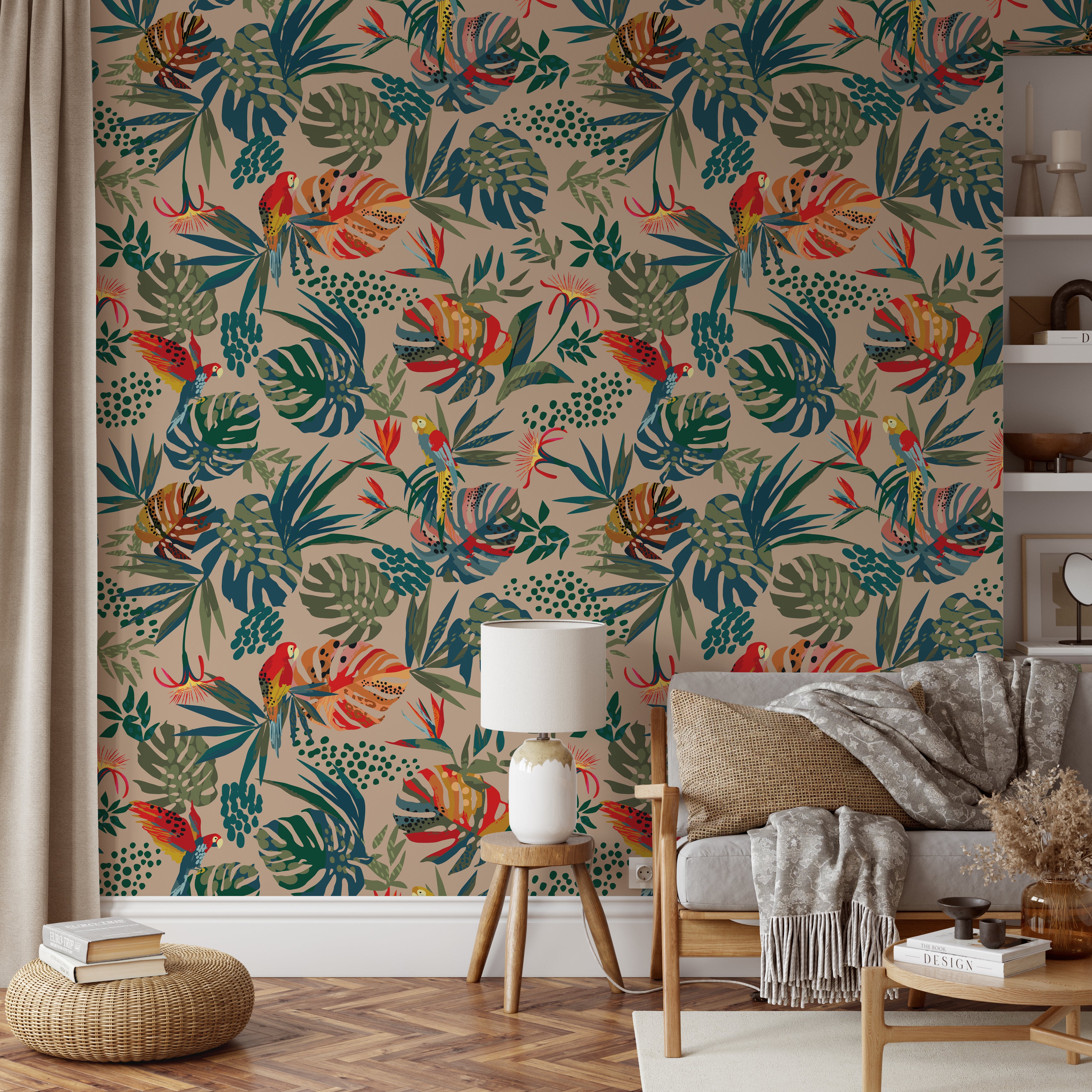 Macaw Wallpaper Wallpaper - Wall Blush SG02 from WALL BLUSH