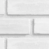 Wall Blush's Bella Brick (White) Wallpaper showcasing elegant texture in a modern styled room.
