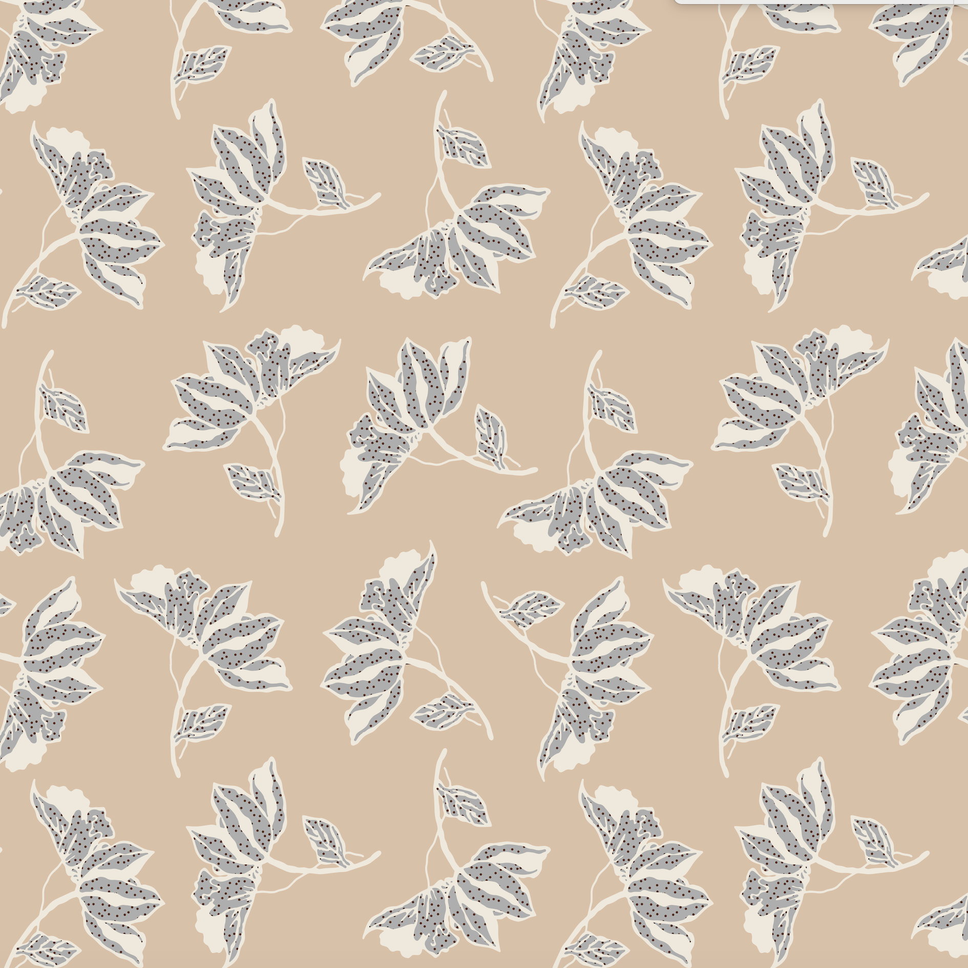Leah Wallpaper by Wall Blush with elegant leaf pattern for enhancing living room decor focus.
