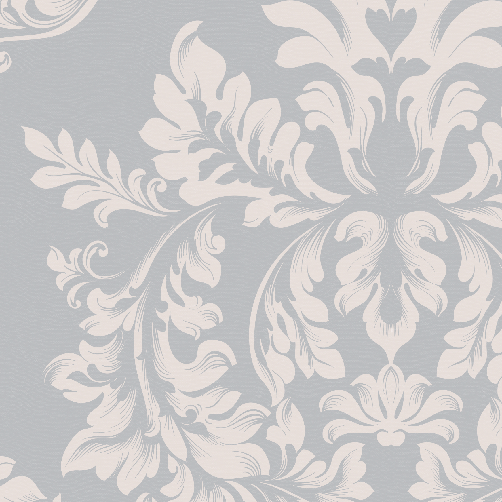 Elegant Little Debbie's Damask Wallpaper in a Living Room by The 7th Haven Interiors Line.
