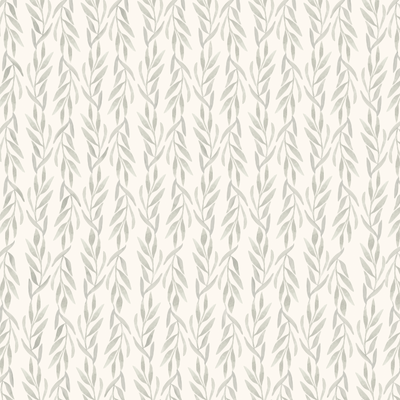Sweet Ava Ryan - Farmhouse Neutral Greenery Peel and Stick Wallpaper