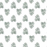 Be Nice Or Leaf Wallpaper from The Salem Gideon Line featured in a modern living space with botanical design focus.
