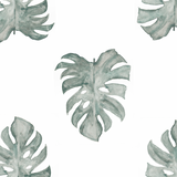 Be Nice Or Leaf Wallpaper from The Salem Gideon Line enhancing living room ambiance, with focus on leaf patterns.
