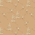 Sample of Abigail (Mustard) Wallpaper