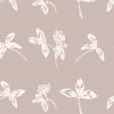 Keen & Clever Wallpaper from The Ania Zwara Line featuring floral design in a modern living room setting.
