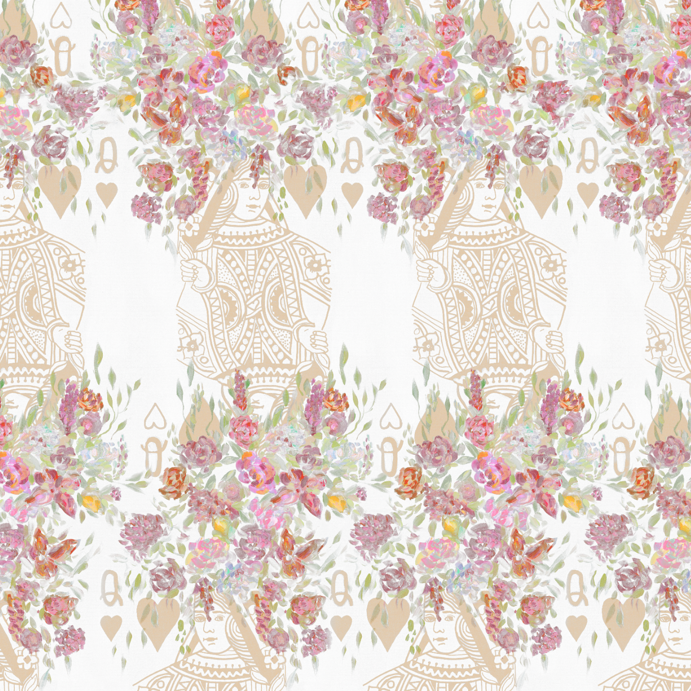 Dynasty Wallpaper from The Katie Small Line featuring a floral pattern in a home setting.
