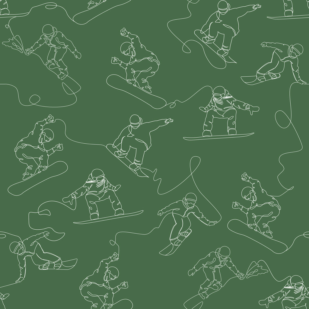 _DRAFT - Snowboard - Green Edition - WALL BLUSH