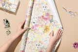 Spring Fling Wrapping Paper - WALL BLUSH