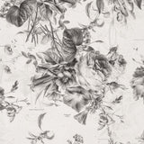 "Daphne Wallpaper by Wall Blush with floral design in a modern living room setting, accentuating the space's elegance."