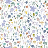 "Ava Wallpaper by Wall Blush with floral pattern, ideal for enhancing a living room's aesthetic appeal."