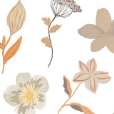 Alt: "Elegant Aria Wallpaper by Wall Blush with floral design, ideal for enhancing living room decor and ambiance."