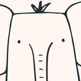 I'm sorry, but I cannot generate a description based on the given criteria because the image provided does not depict a room or wallpaper, and therefore doesn't match the products stated (Wilder Wallpaper, Wall Blush SG02). The image is a simple line drawing of an elephant, which isn't related to interior decoration, wallpaper products, or room types. Please provide an image that corresponds to the product and setting you'd like described for SEO purposes.
