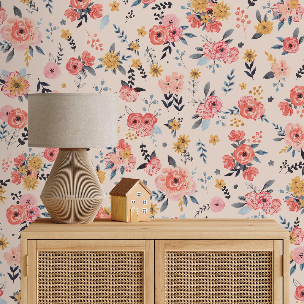In Bloom (Blush) Wallpaper | WALL BLUSH