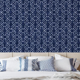 Chic Winslet Wallpaper by Wall Blush SG02 in Stylish Bedroom with Coordinated Decor
