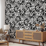 Endless Love Wallpaper by Wall Blush SG02 in a stylish living room setting, highlighting the bold wall décor.
