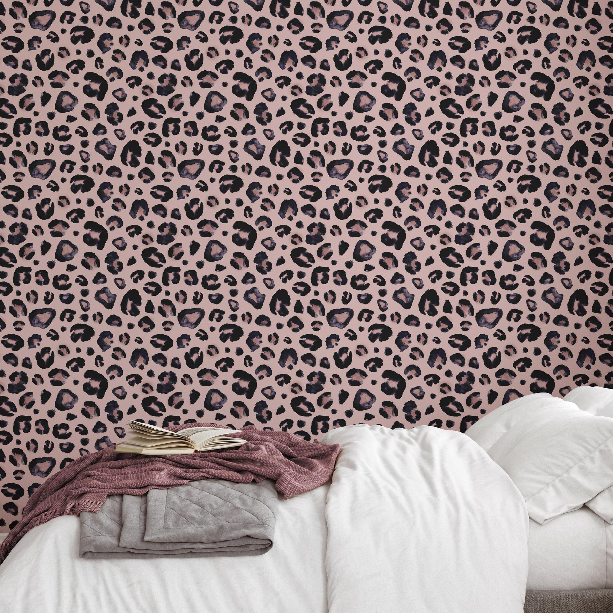 Blush pink leopard print wallpaper  Leopard print wallpaper, Print  wallpaper, Cow print wallpaper