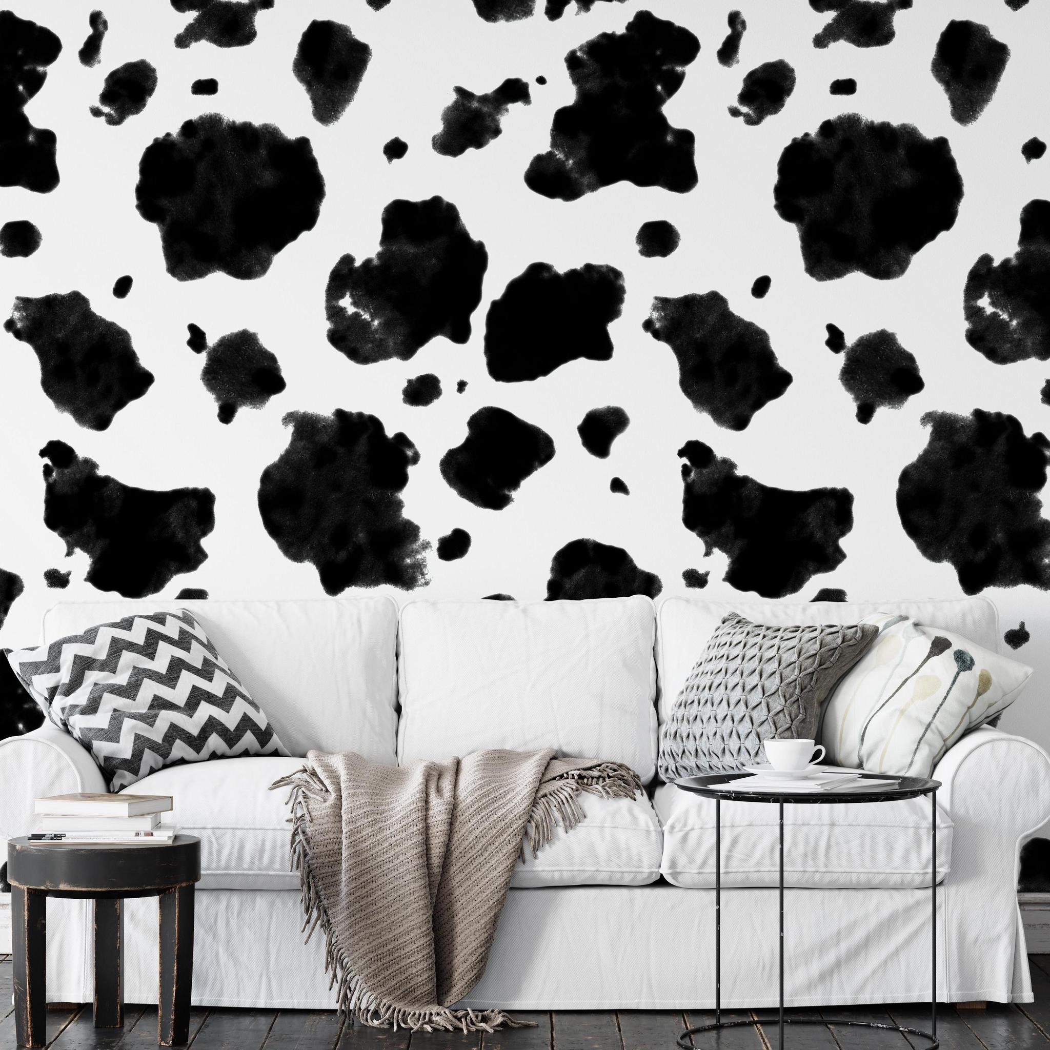 Painted Cow Peel and Stick Removable Wallpaper