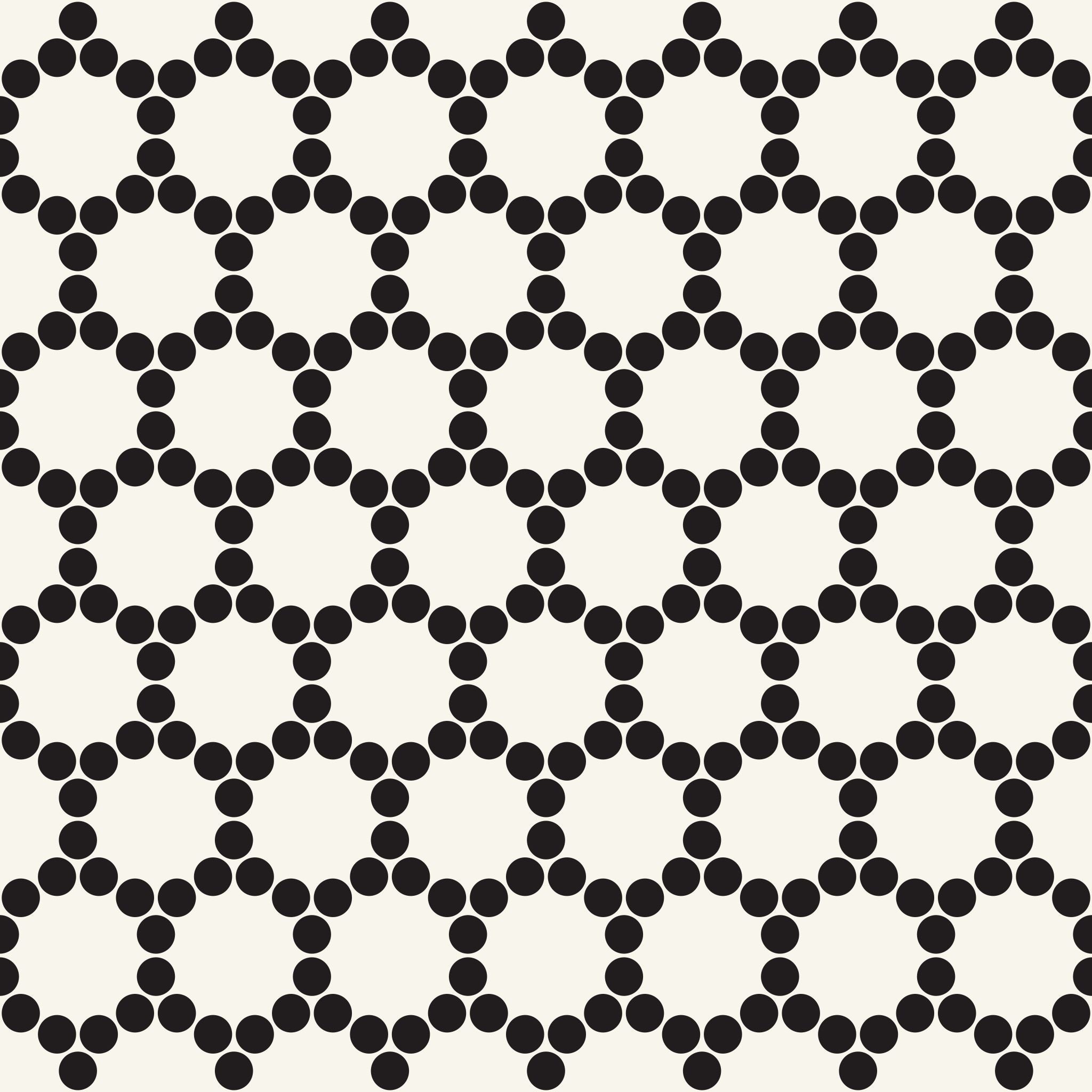 Alt text: "Bejewel Wallpaper by Wall Blush with elegant black dot pattern for modern interior design focus."