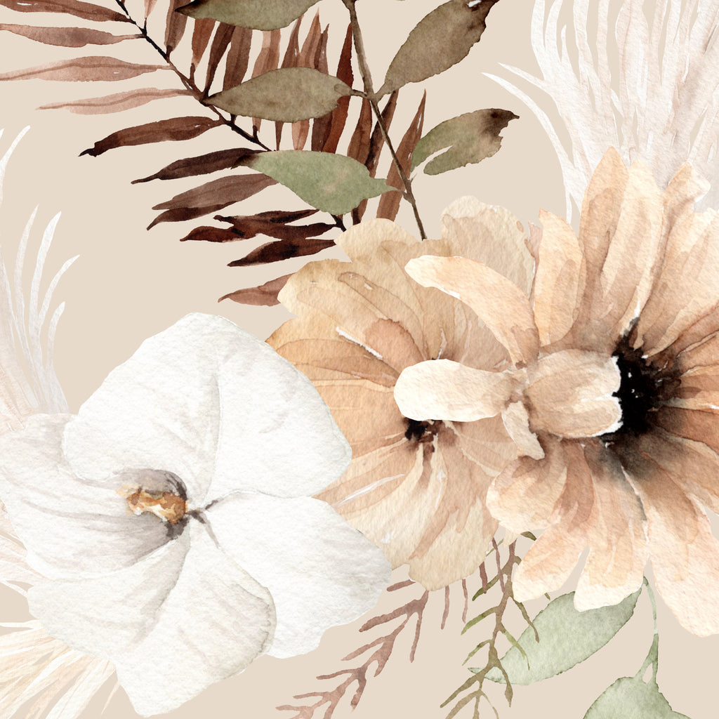 Ana (Tan) Wallpaper | WALL BLUSH
