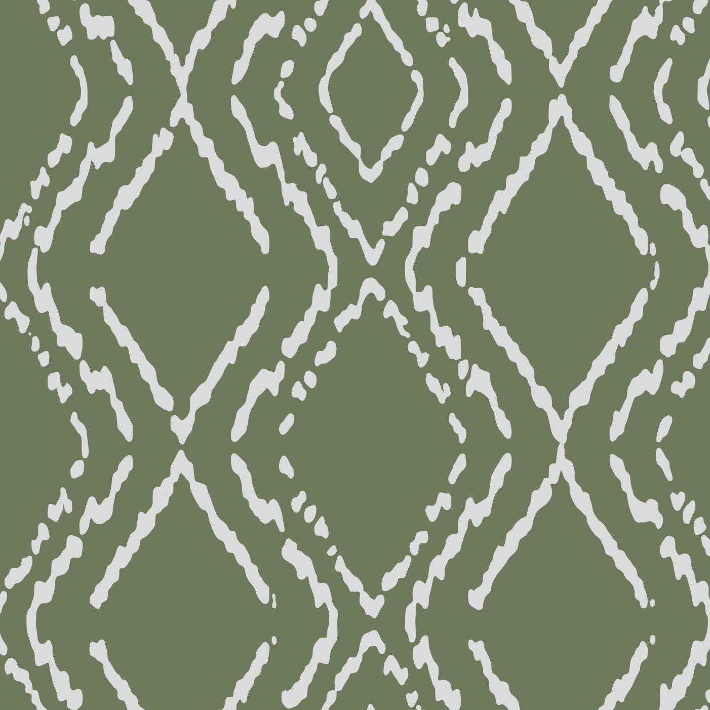 Gemma Wallpaper by Wall Blush SG02 in a modern living room setting, focusing on the elegant wall pattern.
