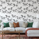 Spirit Wallpaper pattern by Wall Blush SG02 in a stylish living room setup emphasizing the wall decor.
