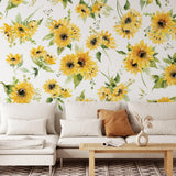 Juniper Wallpaper from The Chelsea DeBoer Line in cozy living room with floral design focus.
