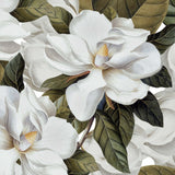 "Pierre (Off White) Wallpaper by Wall Blush, elegant floral design enhancing a living room's ambiance."