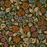 "Bristol Wallpaper by Wall Blush with floral patterns in a stylish living room setting."