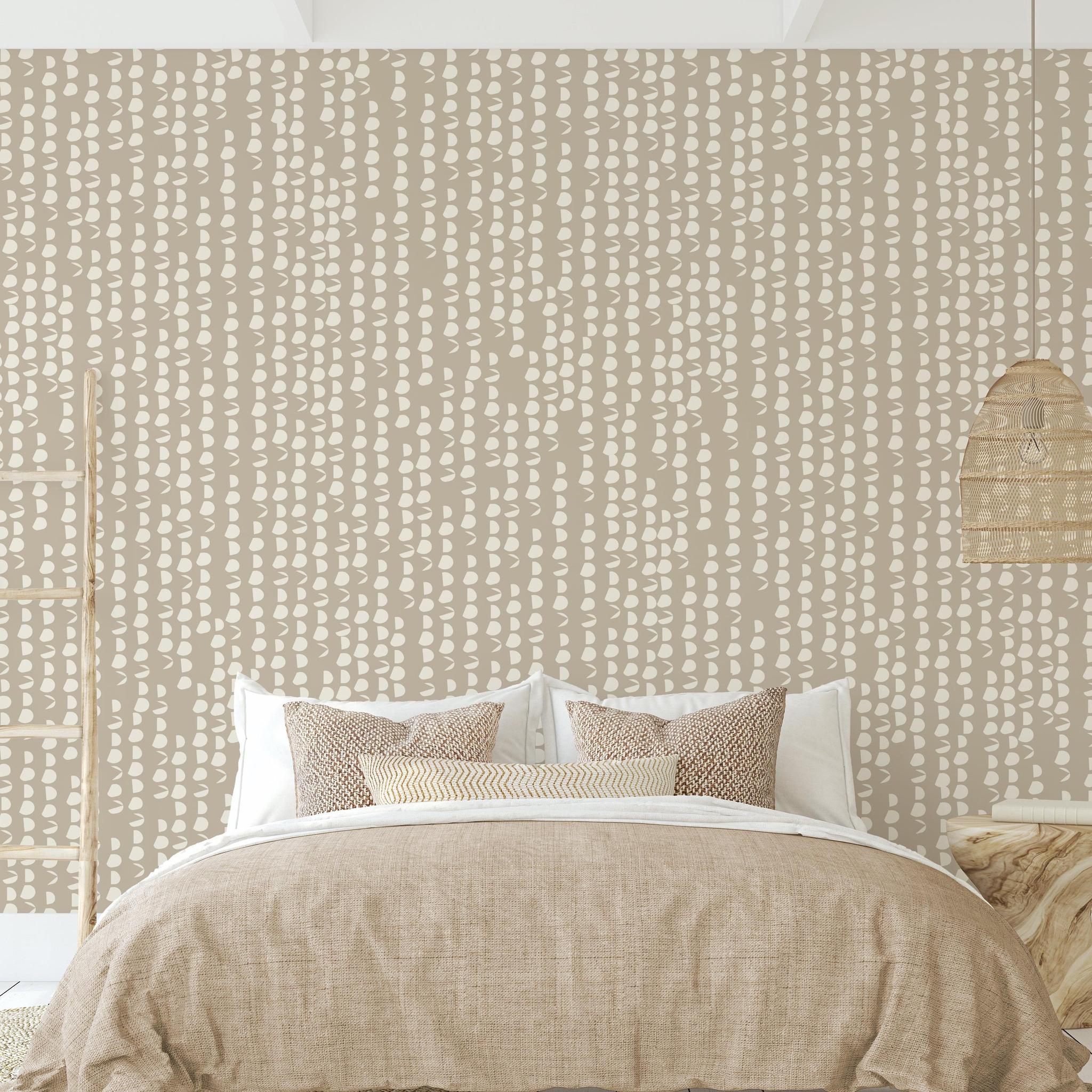 Lula - Neutral Dots Peel and Stick Wallpaper– WALL BLUSH