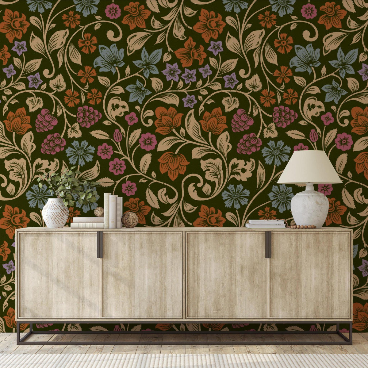 Bristol - Vintage Floral Peel and Stick Wallpaper