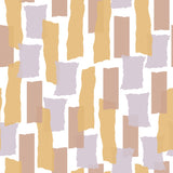 "Wall Blush's Love You to Pieces Wallpaper in a modern living space, with abstract pattern focusing on the wall decor."