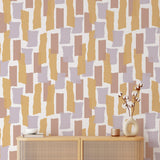 Wall Blush SG02's Love You to Pieces Wallpaper featured in a stylish living room, highlighting wall decor.
