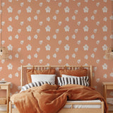 Peachy Perfect Wallpaper - The Minty Line from WALL BLUSH