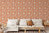 Peachy Perfect Wallpaper - The Minty Line from WALL BLUSH