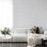 "Chic living room featuring Wall Blush Period Wallpaper, accentuating modern home decor and style."