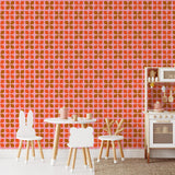 Vibrant Jackie Wallpaper by Wall Blush SG02 enhancing a modern kids' room decor.
