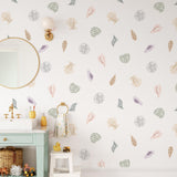 "Sally Wallpaper by Wall Blush in a stylish bathroom, highlighting the charming wall decor focus."
