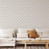 Wall Blush SG02's 'It's the Little Things Wallpaper' featured in a cozy living room setup.
