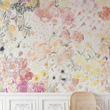 Floral Spring Fling Wallpaper by The Salem Gideon Line in an elegant living room setting.
