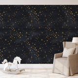 Le Petit Wallpaper by Wall Blush SG02 in elegant nursery room with starry design focus
