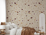 Dahlia (Tan) Wallpaper Wallpaper - Wall Blush SM01 from WALL BLUSH