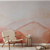 "Unruly Wallpaper from Wall Blush featured in modern living room, highlighting stylish interior design."