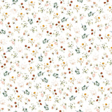 "Wall Blush Wildflower Wallpaper design for a fresh, floral-themed living space focus."