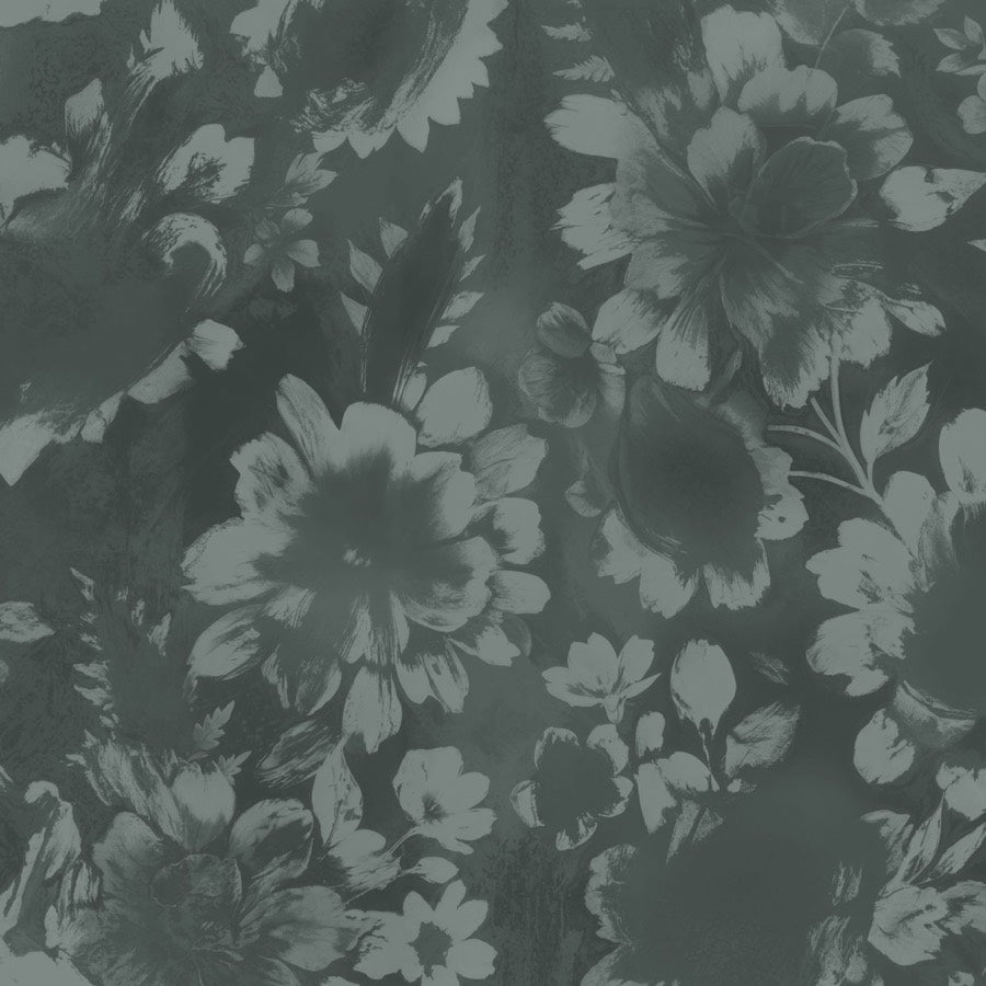 Midnight Bloom (Teal) wallpaper